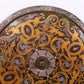 An exquisite bronze inlaid gold and silver dragon and phoenix pattern round mirror