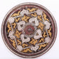 A Magnificent Bronze Gold& Silver-Mounted 'Auspicious Beast' Mirror