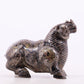 An exquisite bronze inlaid gold and silver auspicious animal ornament