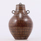 A Wonderful Bronze Gold& Silver-Inlaid 'Auspicious Beast' Vase With Inscriptions