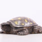 An exquisite bronze inlaid gold and silver turtle ornament