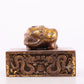 An exquisite gilt bronze animal seal