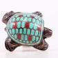 An Archaic Bronze Gold& Silver-Mounted Turquoise-Inlaid Tortois