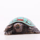 An Archaic Bronze Gold& Silver-Mounted Turquoise-Inlaid Tortois