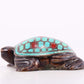 An Archaic Bronze Gold& Silver-Mounted Turquoise-Inlaid Tortois