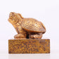 An exquisite gilt bronze animal seal