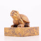 An exquisite gilt bronze animal seal