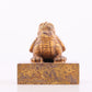 An exquisite gilt bronze animal seal