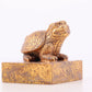 An exquisite gilt bronze animal seal