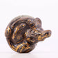 An exquisite bronze-inlaid auspicious animal ornament