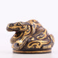 An exquisite bronze-inlaid auspicious animal ornament