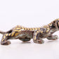 An Excellent Pair Of Bronze Gold& Silver-Mounted Tigers