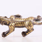 An Excellent Pair Of Bronze Gold& Silver-Mounted Tigers