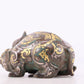 A Marvelous Bronze Gold& Silver-Mounted Auspicious Beast