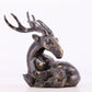 An Archaic Bronze Gold& Silver-Mounted Deer