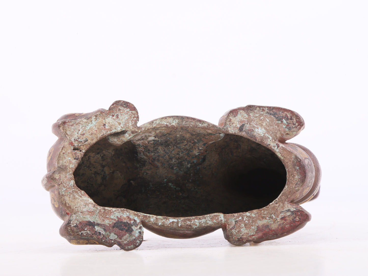 A Marvelous Bronze Gold& Silver-Mounted Buffalo