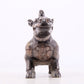 A Marvelous Bronze Gold& Silver-Mounted Rhinoceros