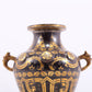 A Wonderful Bronze Gold& Silver-Inlaid 'Dragon' Vase