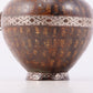 A Wonderful Bronze Gold& Silver-Inlaid Beast-Handled Vase And Cover With Inscriptions