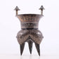 A Marvelous Bronze Gold& Silver-Mounted 'Animal Mask' Tripod Cup