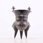 A Marvelous Bronze Gold& Silver-Mounted 'Animal Mask' Tripod Cup