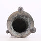 A Marvelous Bronze Gold& Silver-Mounted 'Animal Mask' Tripod Cup