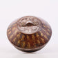 A Wonderful Bronze Gold& Silver-Inlaid Beast-Handled Vase And Cover With Inscriptions