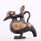 An exquisite gilt bronze duck-shaped ewer