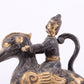 An exquisite gilt bronze duck-shaped ewer