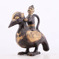 An exquisite gilt bronze duck-shaped ewer