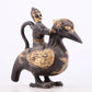 An exquisite gilt bronze duck-shaped ewer