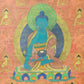 An Exquiste Painted Gold Gautama Buddha Thangka