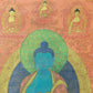 An Exquiste Painted Gold Gautama Buddha Thangka