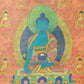 An Exquiste Painted Gold Gautama Buddha Thangka