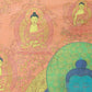 An Exquiste Painted Gold Gautama Buddha Thangka