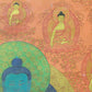 An Exquiste Painted Gold Gautama Buddha Thangka