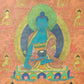 An Exquiste Painted Gold Gautama Buddha Thangka