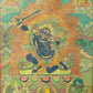 An Exquiste Painted Gold Vajra Thangka