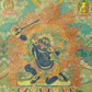 An Exquiste Painted Gold Vajra Thangka