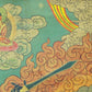 An Exquiste Painted Gold Vajra Thangka