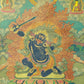 An Exquiste Painted Gold Vajra Thangka