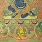 An Exquiste Painted Gold Vajra Thangka