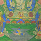 An Exquiste Painted Gold Four-Armed Avalokiteshvara Thangka