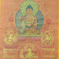 An Exquiste Painted Gold Gautama Buddha Thangka