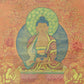 An Exquiste Painted Gold Gautama Buddha Thangka