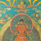 An Exquiste Painted Gold Amitabha Buddha Thangka