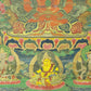 An Exquiste Painted Gold Amitabha Buddha Thangka