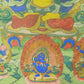 An Exquiste Painted Gold Manjusri Thangka