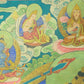 An Exquiste Painted Gold Manjusri Thangka