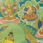 An Exquiste Painted Gold Manjusri Thangka